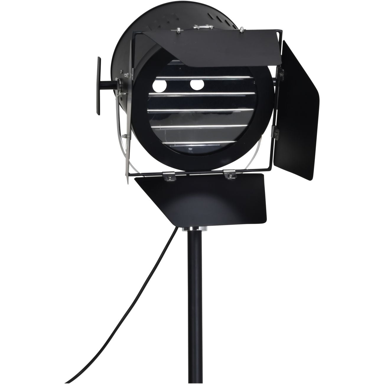 Clarky Black Hollywood Spotlight Floor Lamp